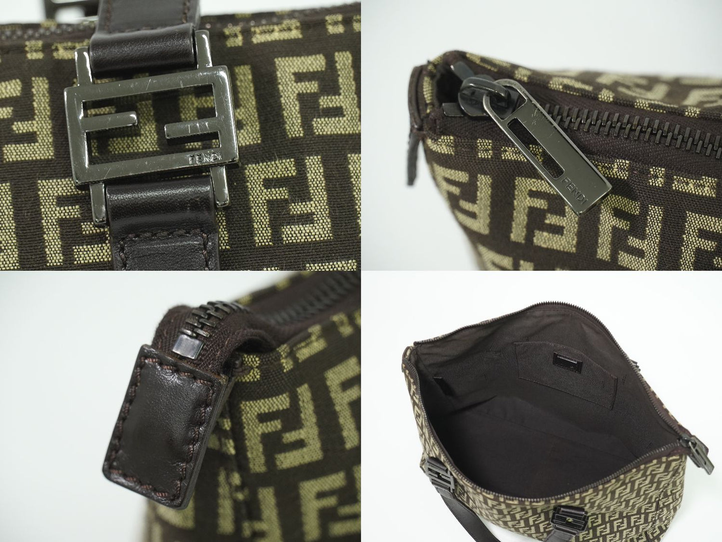 FENDI ズッキーノ トートバッグ ブラウン 8BH138