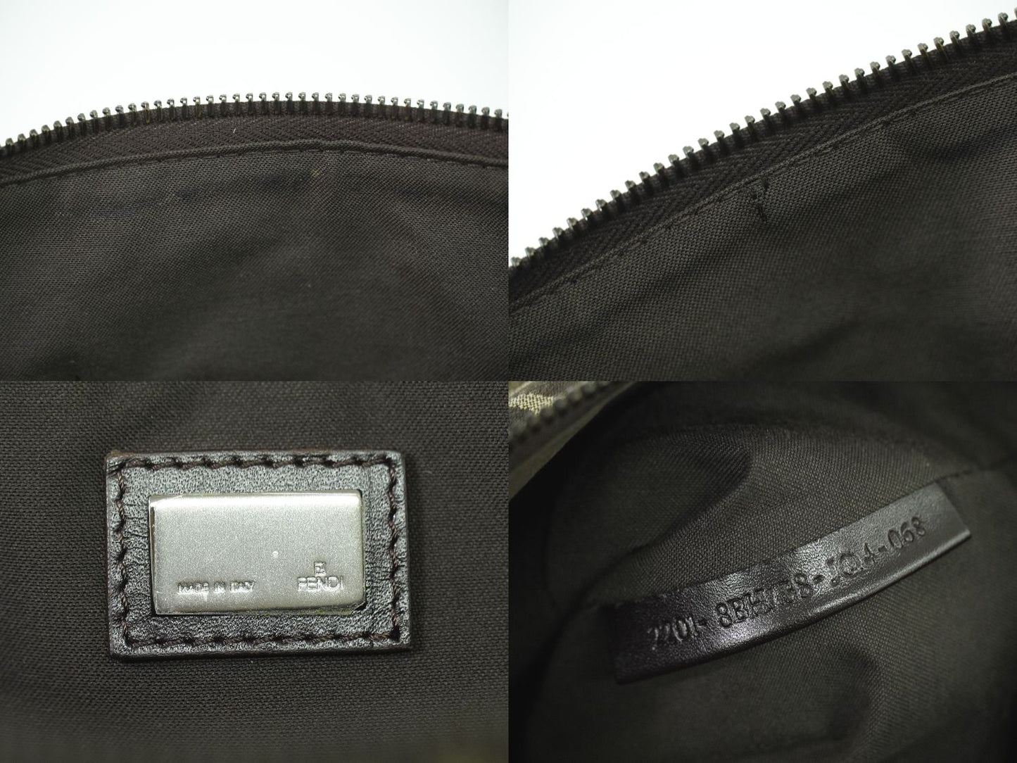 FENDI ズッキーノ トートバッグ ブラウン 8BH138