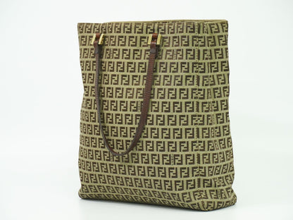 FENDI ズッキーノ トートバッグ ベージュ ブラウン 8BH131