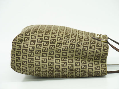 FENDI ズッキーノ トートバッグ ベージュ ブラウン 8BH131
