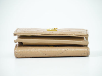 SAINT LAURENT オリガミ タイニー 折財布 ベージュ 668274