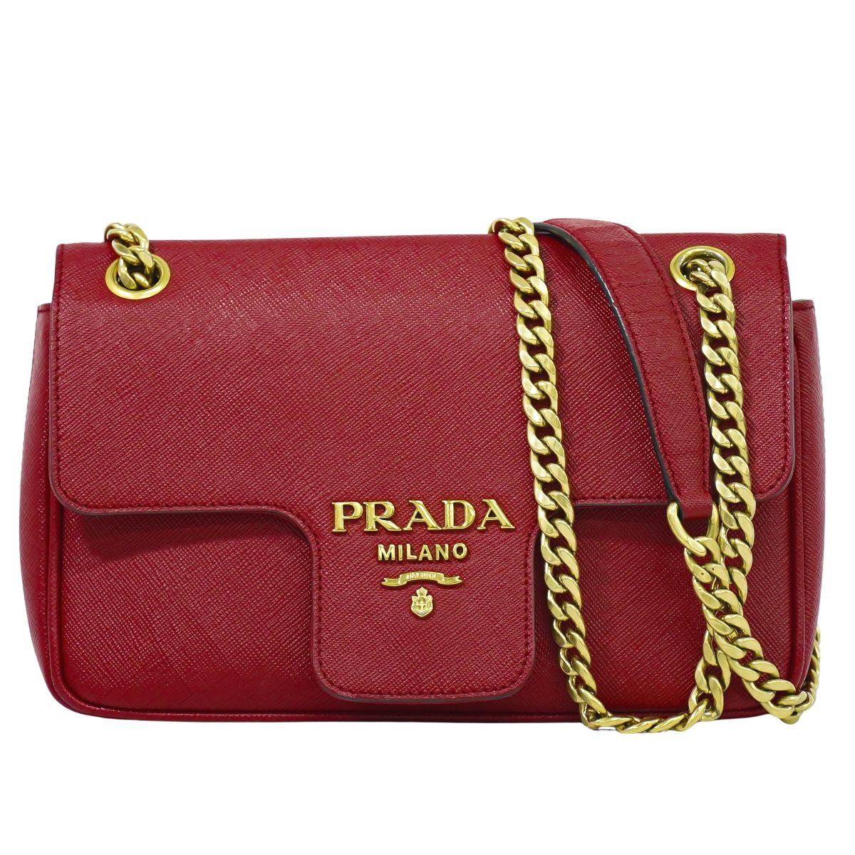 PRADA ショルダーバッグ レッド 1BD193