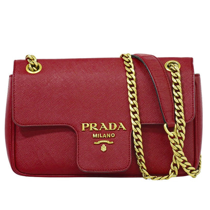 PRADA ショルダーバッグ レッド 1BD193