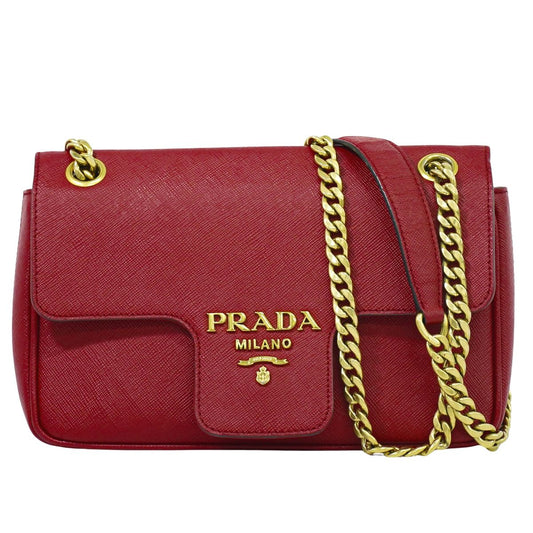 PRADA ショルダーバッグ レッド 1BD193