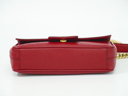 PRADA ショルダーバッグ レッド 1BD193