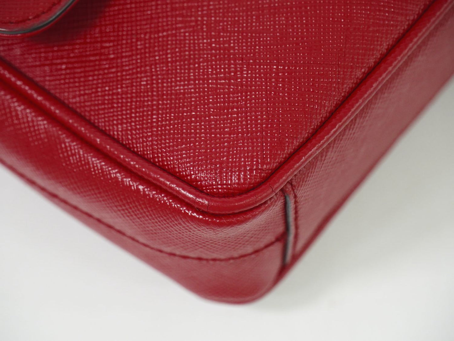 PRADA ショルダーバッグ レッド 1BD193