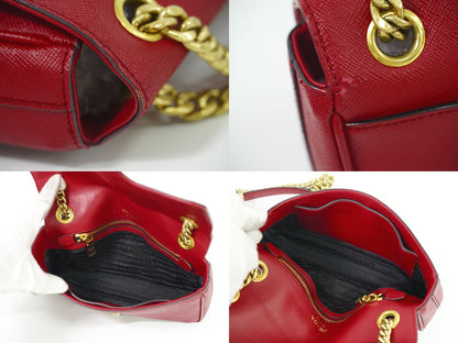 PRADA ショルダーバッグ レッド 1BD193