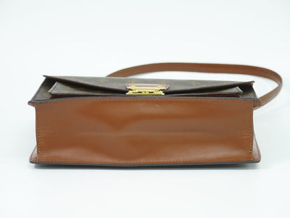 LOUIS VUITTON モンソー モノグラム 2WAY ショルダーバッグ ブラウン M51185