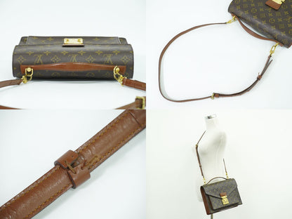 LOUIS VUITTON モンソー モノグラム 2WAY ショルダーバッグ ブラウン M51185