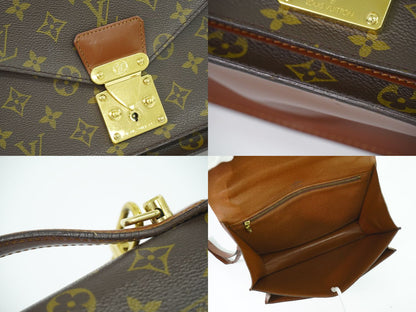 LOUIS VUITTON モンソー モノグラム 2WAY ショルダーバッグ ブラウン M51185