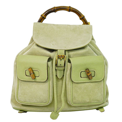 GUCCI バンブー リュックサック グリーン