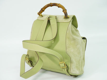 GUCCI バンブー リュックサック グリーン