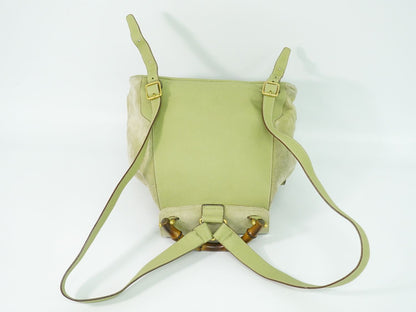 GUCCI バンブー リュックサック グリーン