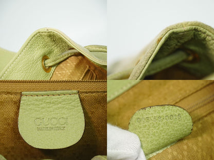 GUCCI バンブー リュックサック グリーン