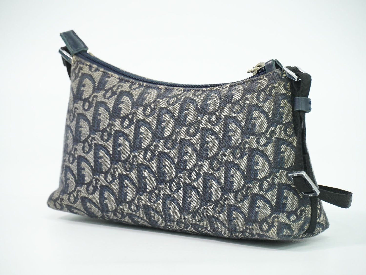 Christian Dior トロッター ショルダーバッグ ネイビー