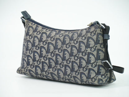 Christian Dior トロッター ショルダーバッグ ネイビー