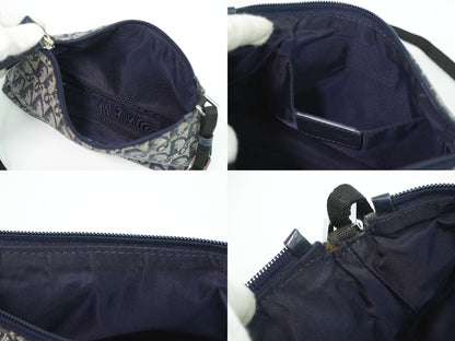 Christian Dior トロッター ショルダーバッグ ネイビー