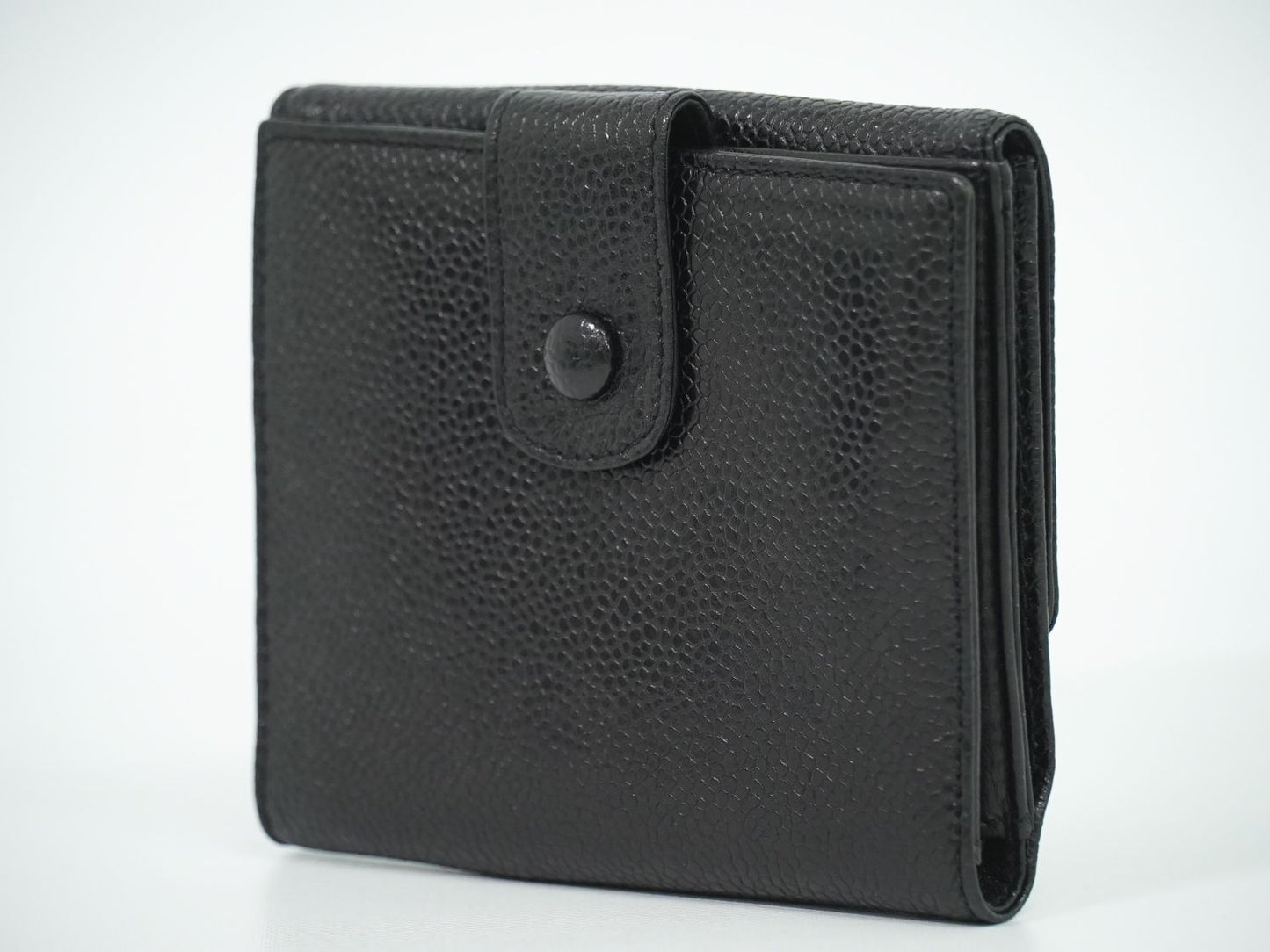 CHANEL ココマーク 折財布 ブラック