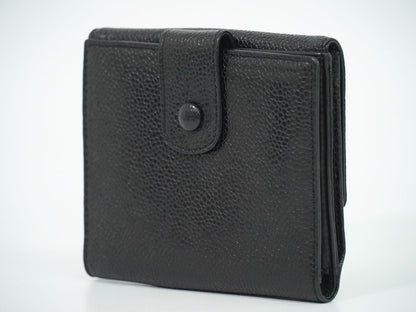 CHANEL ココマーク 折財布 ブラック