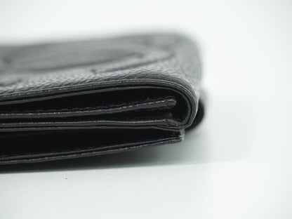 CHANEL ココマーク 折財布 ブラック