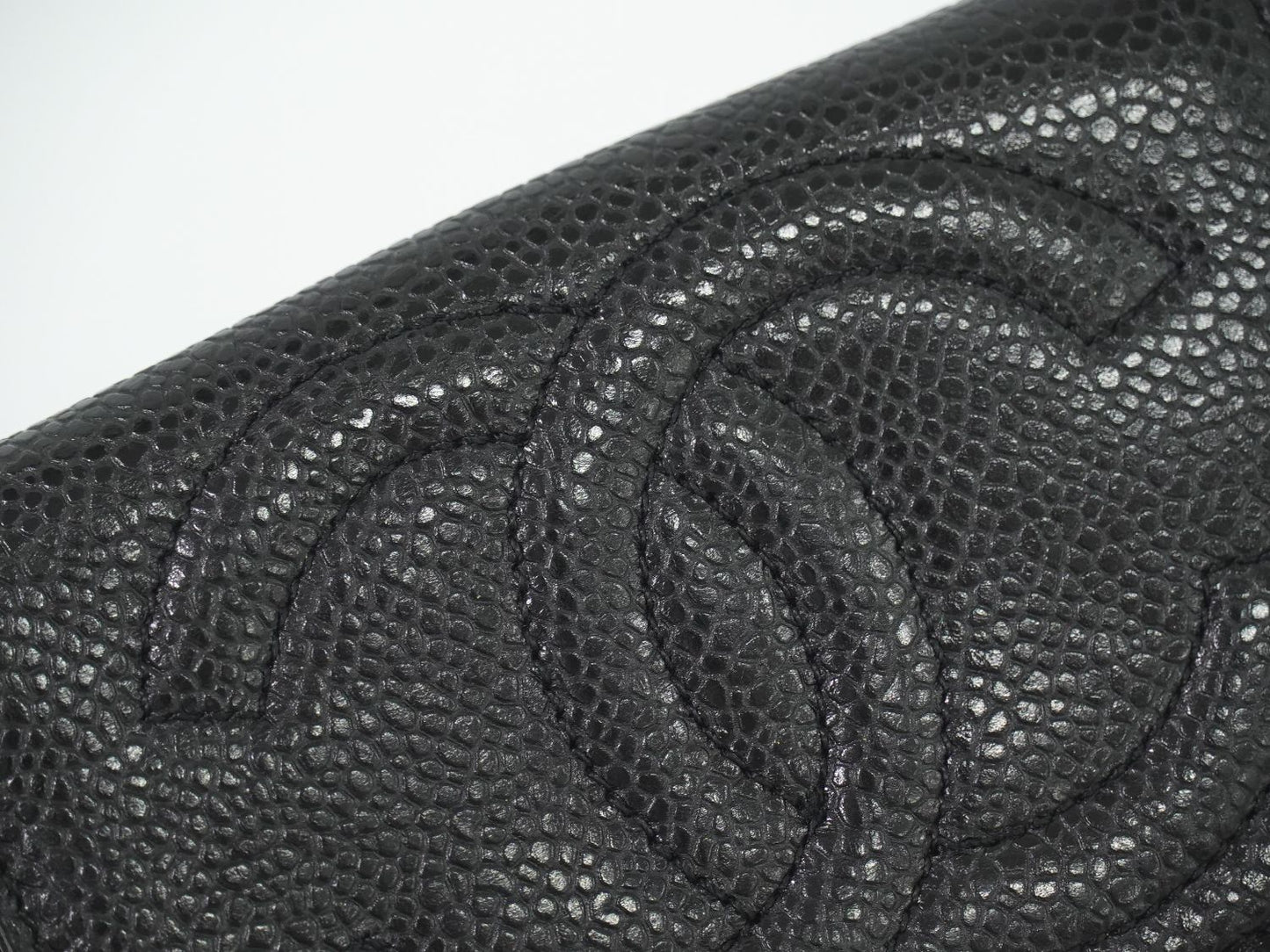 CHANEL ココマーク 折財布 ブラック