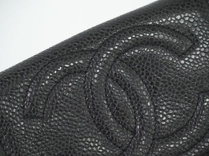 CHANEL ココマーク 折財布 ブラック