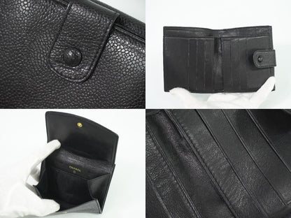 CHANEL ココマーク 折財布 ブラック
