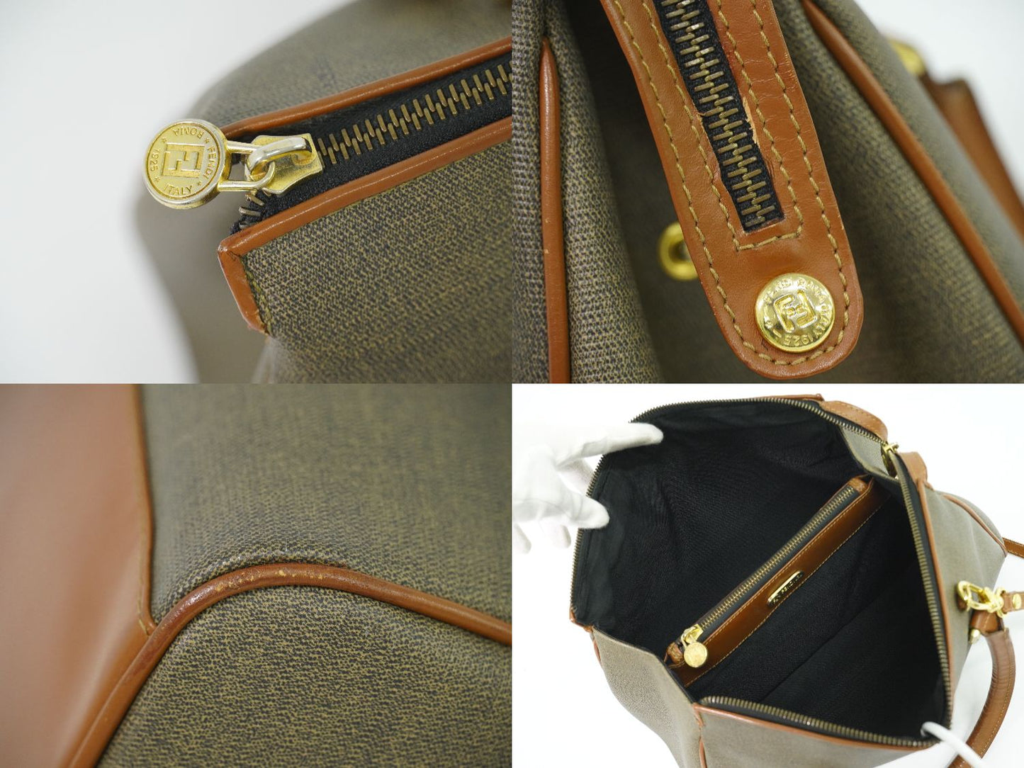 FENDI 2WAY ショルダーバッグ ブラウン