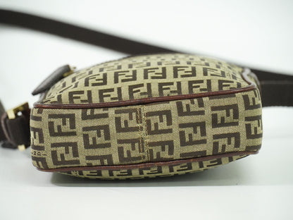 FENDI ズッキーノ ショルダーバッグ ベージュ ブラウン 8BT098