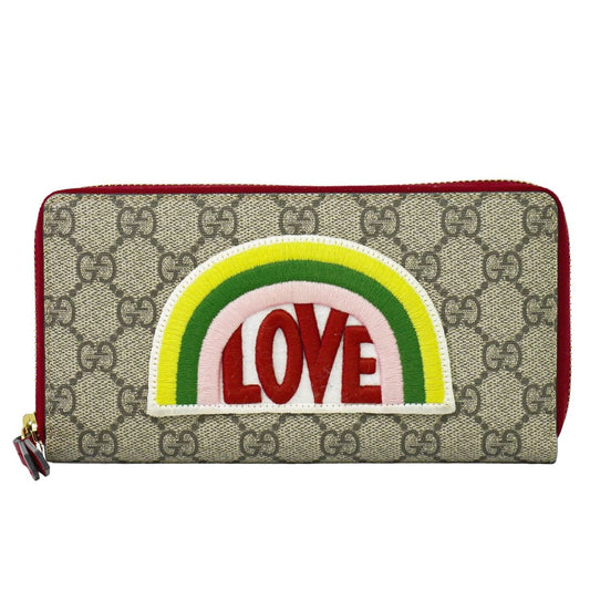 GUCCI GGスプリーム 長財布 ベージュ マルチカラー 476413