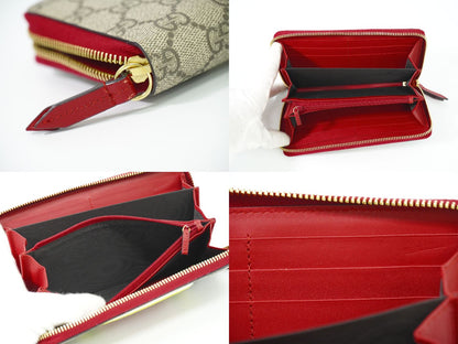 GUCCI GGスプリーム 長財布 ベージュ マルチカラー 476413