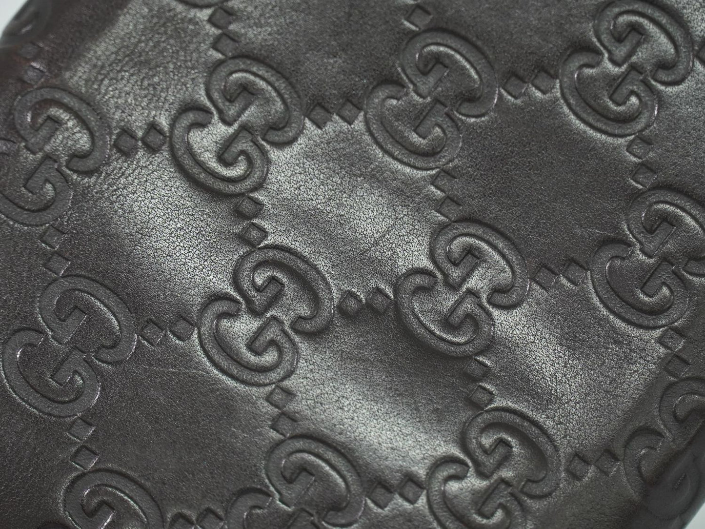 GUCCI グッチシマ レザー チェーンウォレット ブラウン 170426