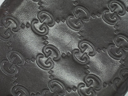 GUCCI グッチシマ レザー チェーンウォレット ブラウン 170426