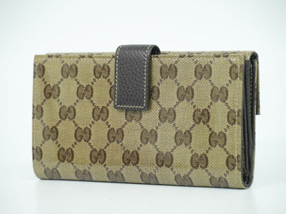 GUCCI GGクリスタル 長財布 ベージュ ブラウン 231835