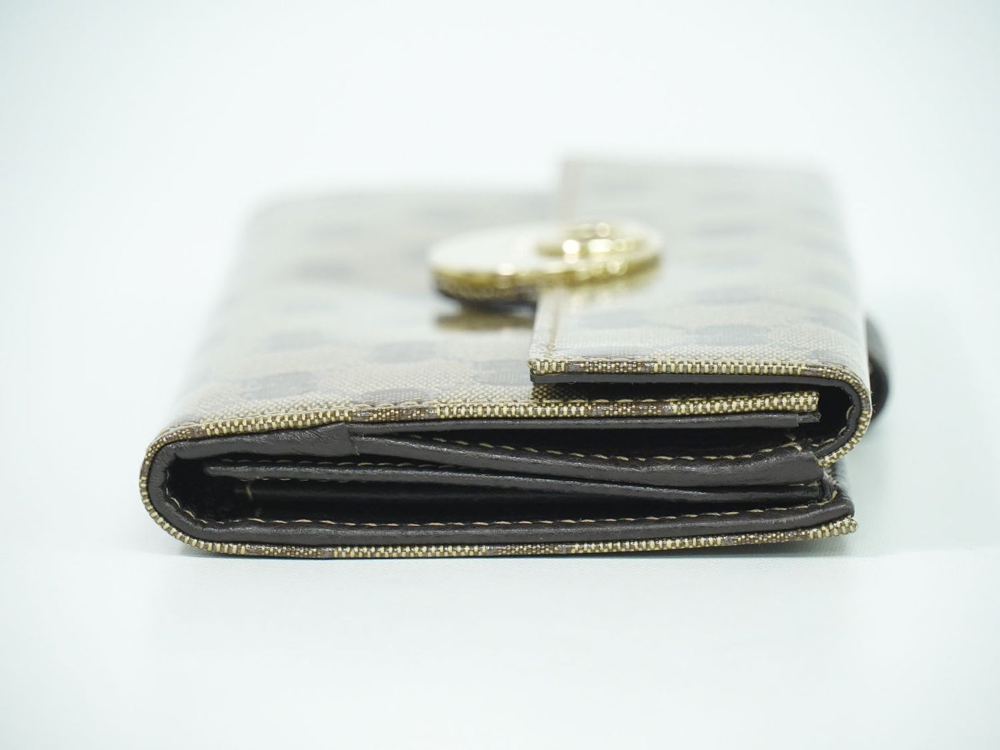 GUCCI GGクリスタル 長財布 ベージュ ブラウン 231835