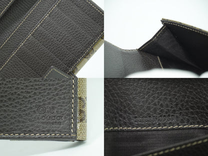 GUCCI GGクリスタル 長財布 ベージュ ブラウン 231835