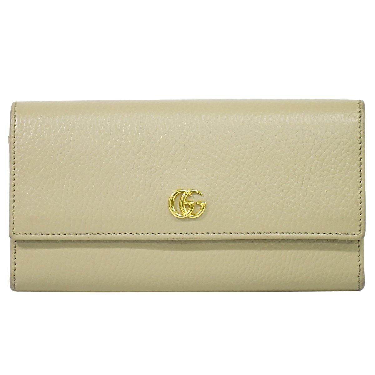 GUCCI GGマーモント 長財布 ベージュ 456116
