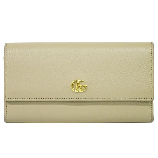 GUCCI GGマーモント 長財布 ベージュ 456116