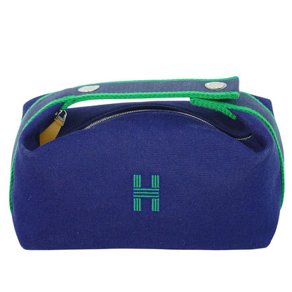 HERMES ブリッド ア ブラック PM バス用ポーチ ネイビー グリーン