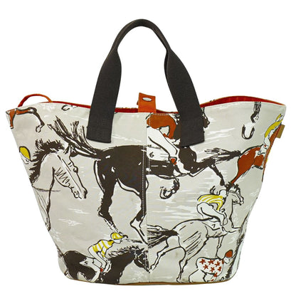 HERMES パニエドプラージュ PM トートバッグ ベージュ マルチカラー