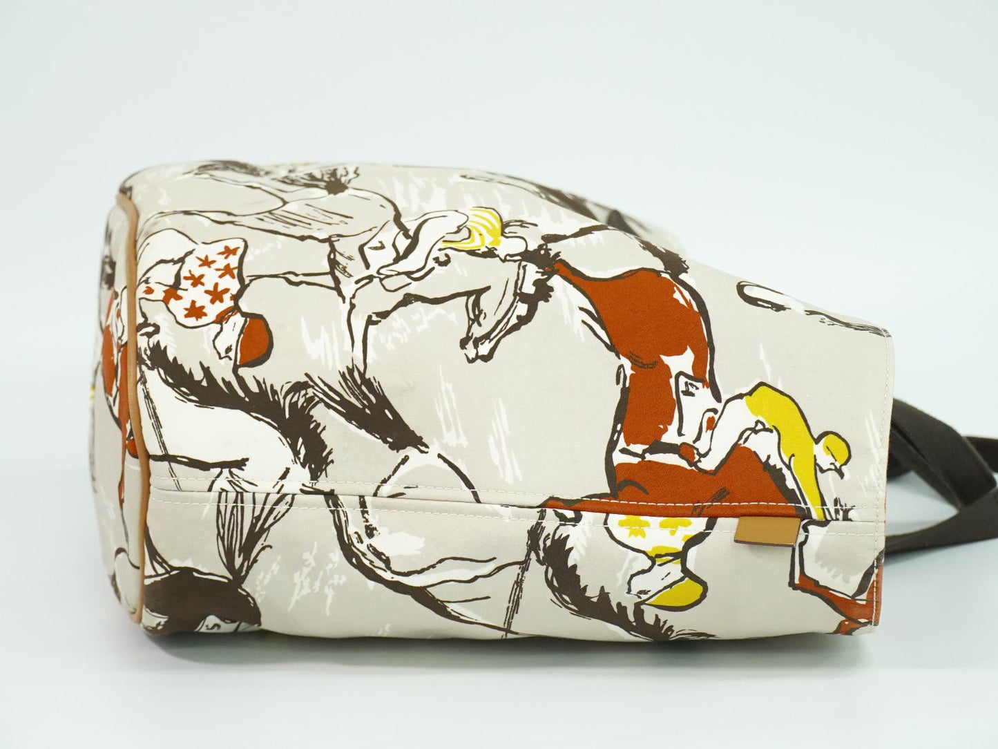 HERMES パニエドプラージュ PM トートバッグ ベージュ マルチカラー