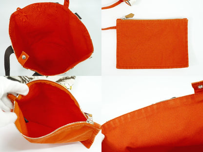 HERMES パニエドプラージュ PM トートバッグ ベージュ マルチカラー