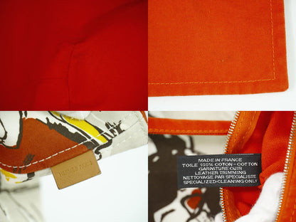 HERMES パニエドプラージュ PM トートバッグ ベージュ マルチカラー