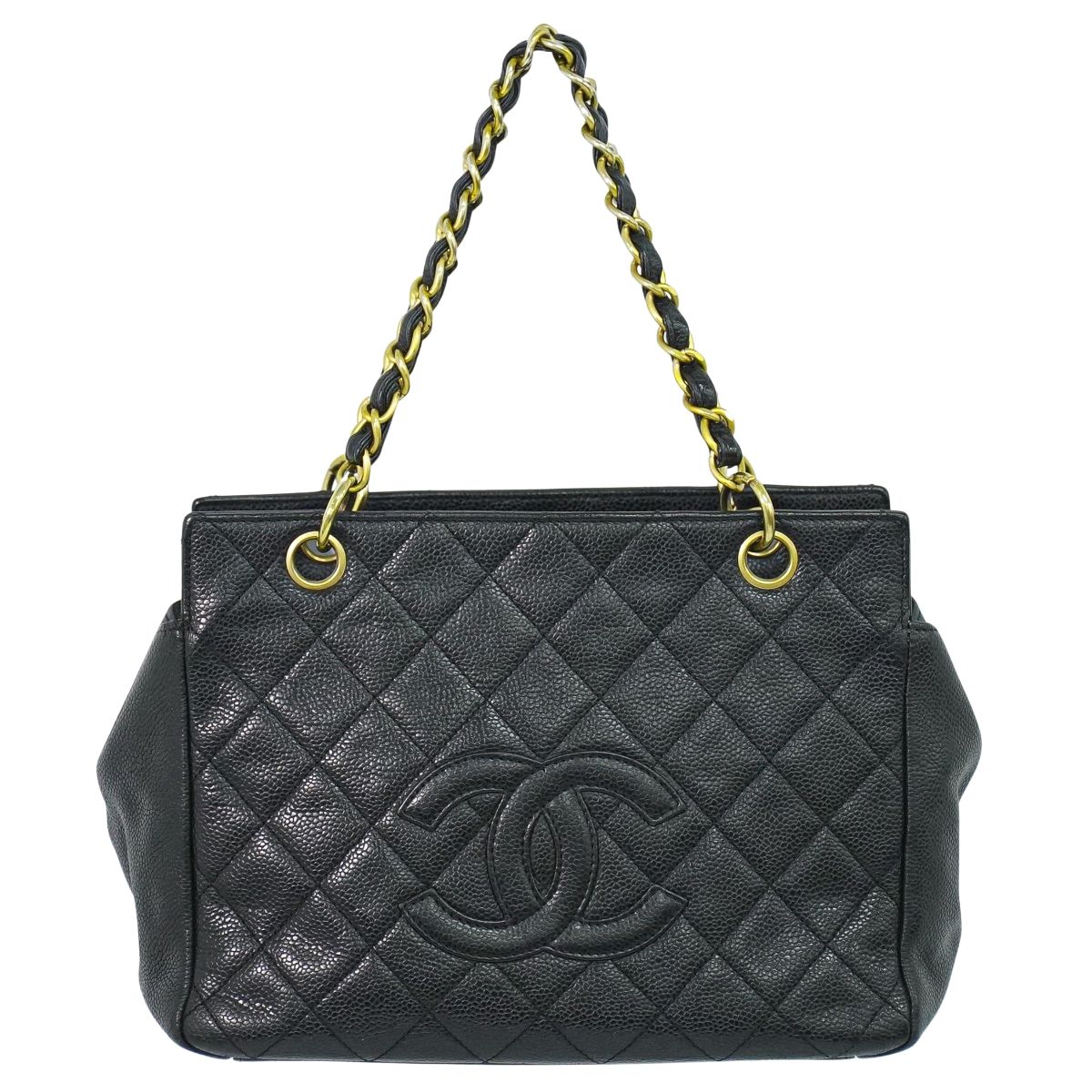 CHANEL ココマーク マトラッセ トートバッグ ブラック