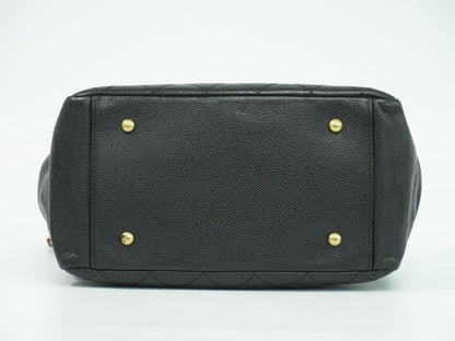 CHANEL ココマーク マトラッセ トートバッグ ブラック