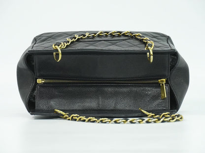 CHANEL ココマーク マトラッセ トートバッグ ブラック