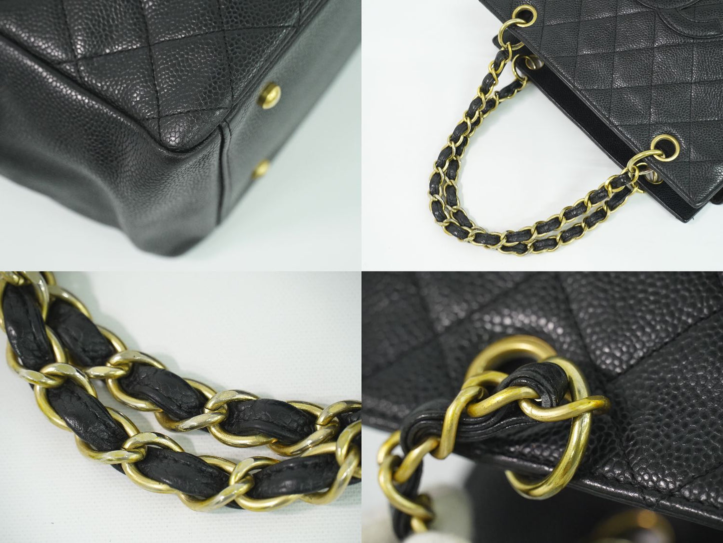 CHANEL ココマーク マトラッセ トートバッグ ブラック