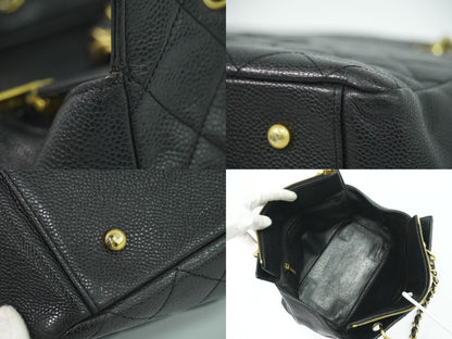 CHANEL ココマーク マトラッセ トートバッグ ブラック