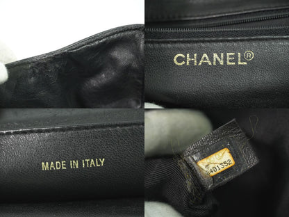 CHANEL ココマーク マトラッセ トートバッグ ブラック