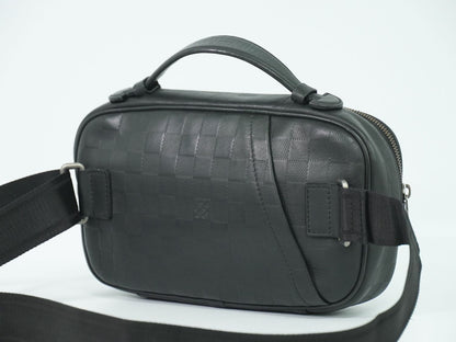 LOUIS VUITTON アンプレール ダミエアンフィニ ボディバッグ ブラック N41288